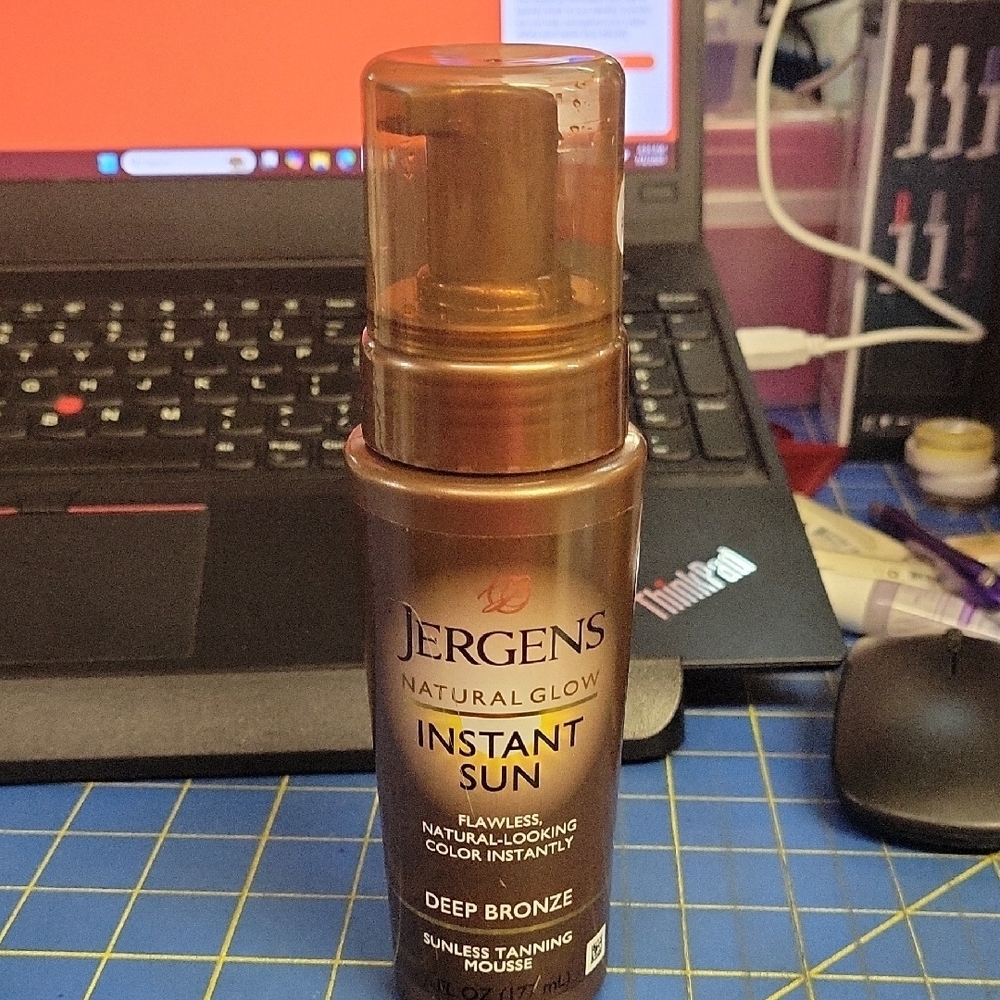 Erge Natural Glow Instant Sun Tanning Mousse - Deep Bronze 177ml New